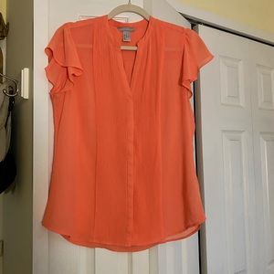 H&M blouse with flutter sleeves US size 10